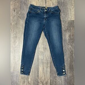 Seven7 Dark Blue Skinny Jeans for Women